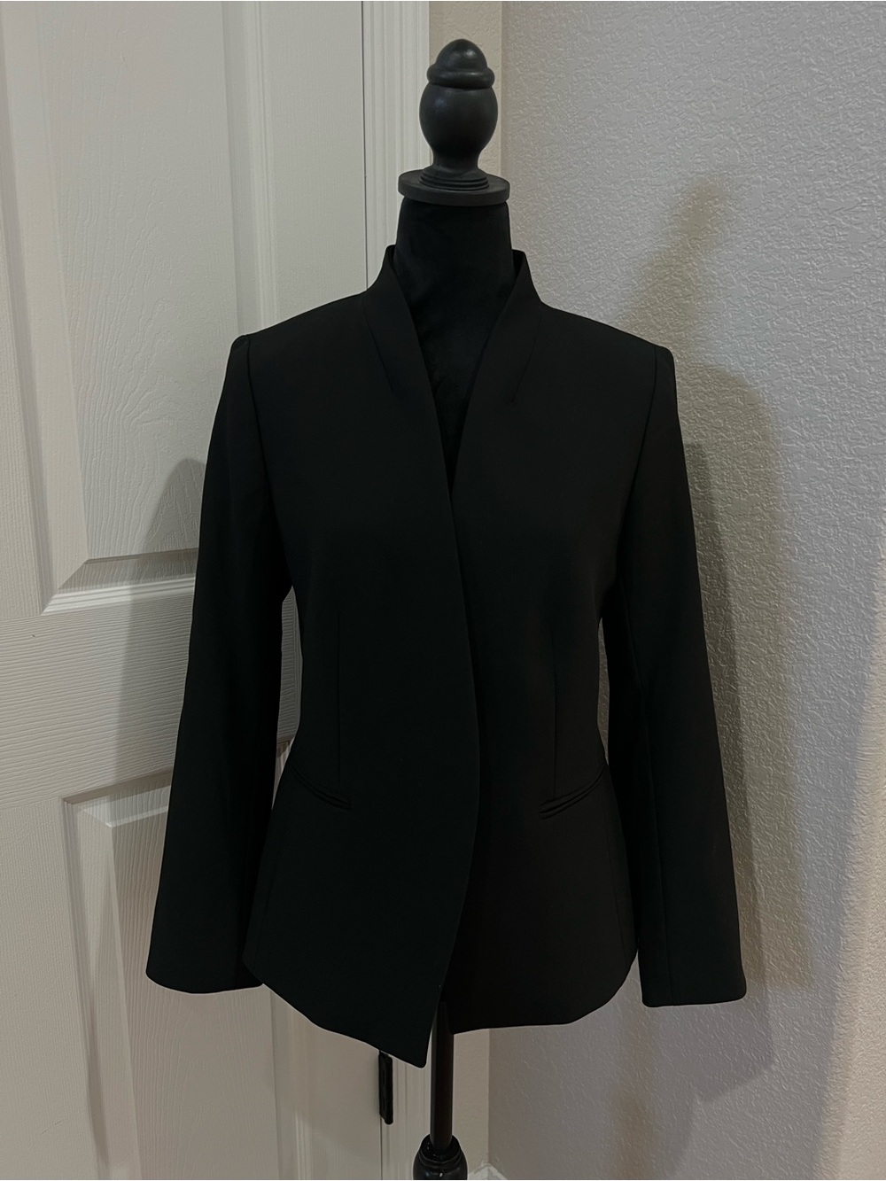 Ann Taylor Petite Black Blazer Jacket Size 6P NWT One Button Career Work